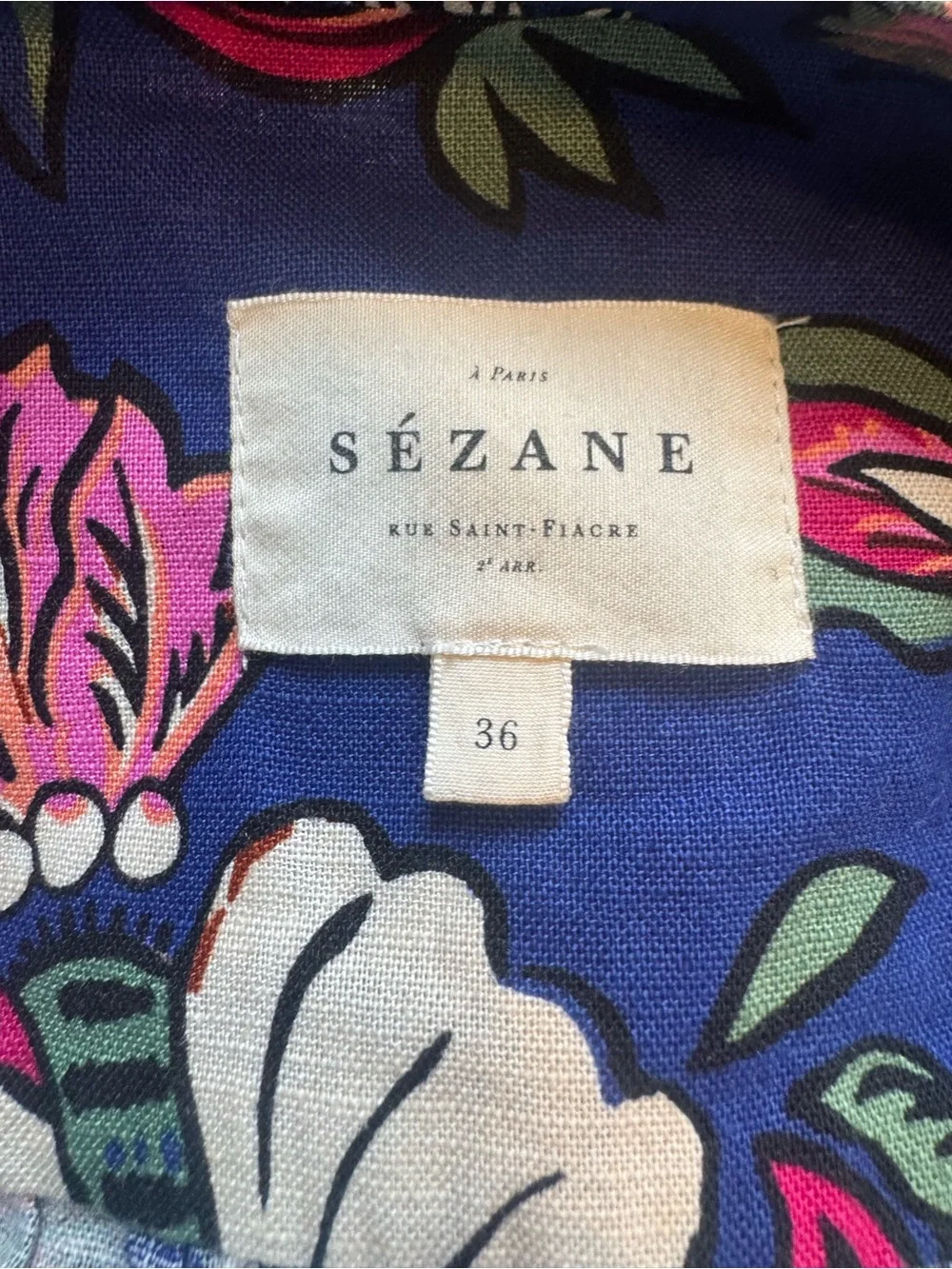 Sezane vibrant floral